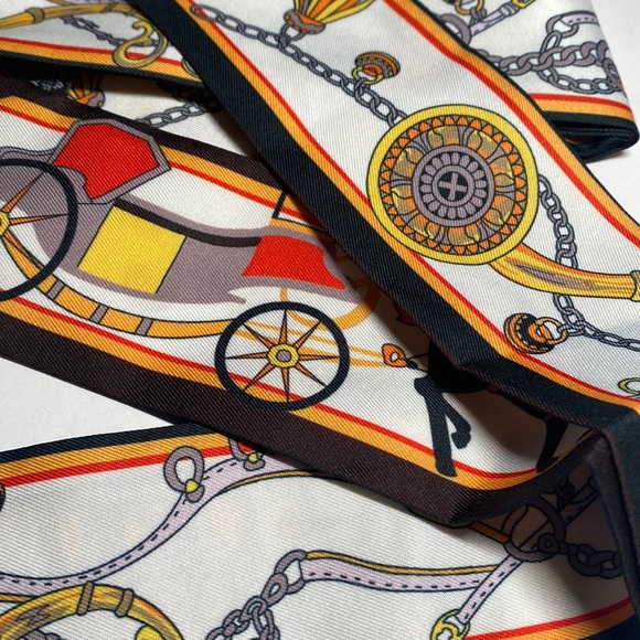 Two Thin Purse Scarves / Hair Bands / Scarves- #723 - Picture 4 of 6